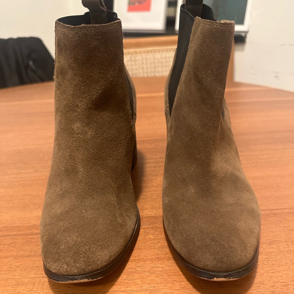 Alex + Alex Brown Suede Ankle Boots